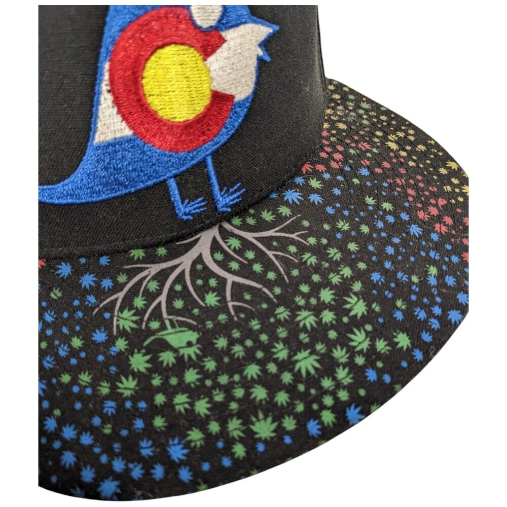Grassroots California 7 5/8 Green Tree Leaf Medicinals Hat C Colorado Bird - Picture 7 of 12
